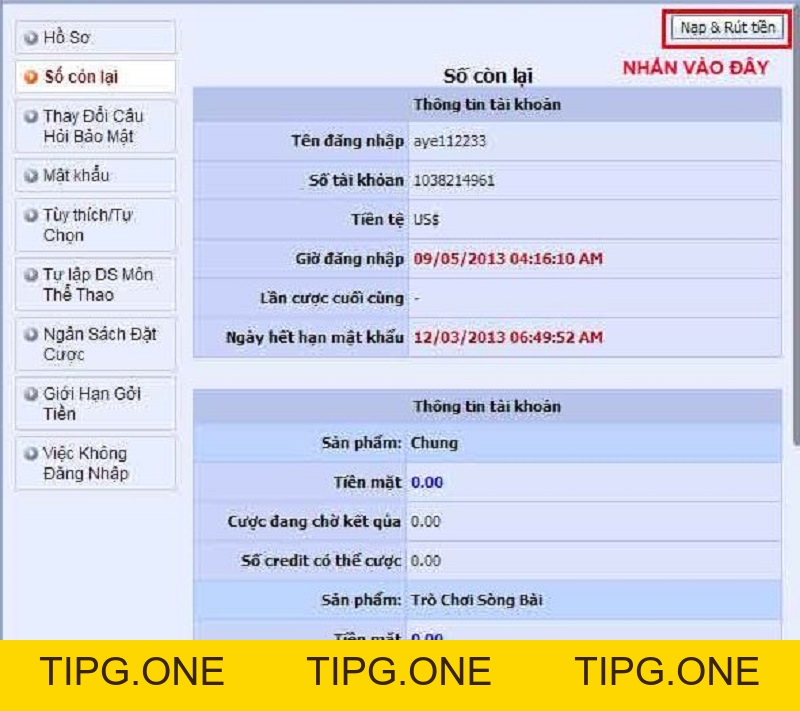 Rút Tiền Sbobet - Sbobet